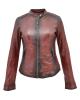 WOMAN LEATHER JACKET CODE: 01-W-SB-19-119 (RED-FIRE)